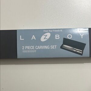 Black 2 Piece Carving Set